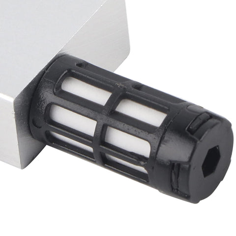 Close-up of Compact Pneumatic Vacuum Generator with Venturi Ejector and Exhaust Silencer for Industrial Use, CV 10HS Series