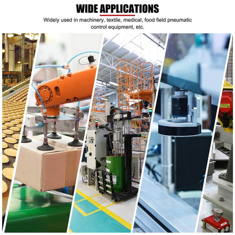 Wide applications of CV-10HS Ejector Type Pneumatic Vacuum Generator With Silencer in industrial automation and material handling