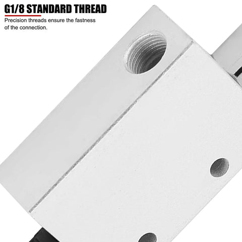 Rp1/8 inlet connection on CV-10HS Ejector Type Pneumatic Vacuum Generator With Silencer, Compact Aluminum Body Detail