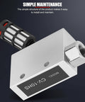CV-10HS Ejector Type Pneumatic Vacuum Generator With Silencer, showing compact aluminum body and Rp1/8 inlet connection