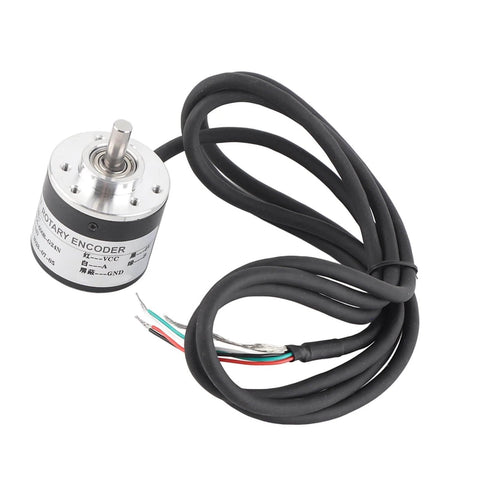 Compact 600 PR Incremental Rotary Encoder for industrial automation, mini size, AB two phase output, 6mm shaft with wires
