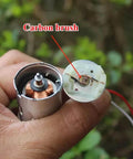 Close-up of Ultra Compact Self Priming Diaphragm Water Pump with DC 6V to 12V, featuring the 370 Micro Motor carbon brush