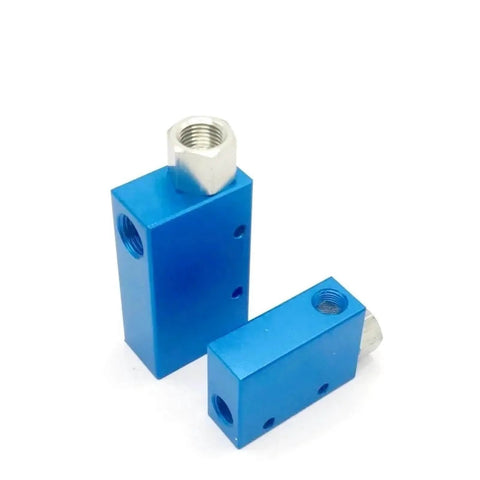 Blue Vacuum Generator Air Ejector For Rapid Airflow Control With Adjustable Pneumatic Pressure, compact design for automation projects.