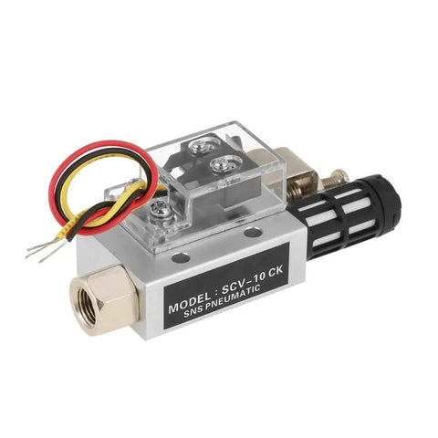 SCV-10CK Vacuum Generator Negative Pressure Generator Pneumatic Exhaust Compact Air Ejector Fitting with wires and switch