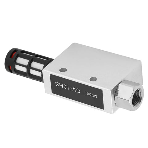 Space Saving Venturi Vacuum Generator CV 10HS, aluminum alloy, compact vacuum source for pneumatic systems, high flow ejector.