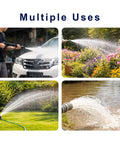 Multiple uses of Convertible Well Jet Pump for shallow to deep wells in car washing, garden, lawn, and water pumping