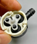 Close-up of Cordless 12V Diaphragm Water Pump With 8mm Orifice Metering Flow showing internal components, compact design.
