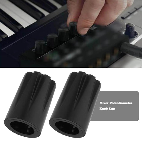 Bulk 50 Pack 6mm D Shaft Rotary Encoder Knob Set With D Hole Concave Cap on DJ mixer with black potentiometer knobs