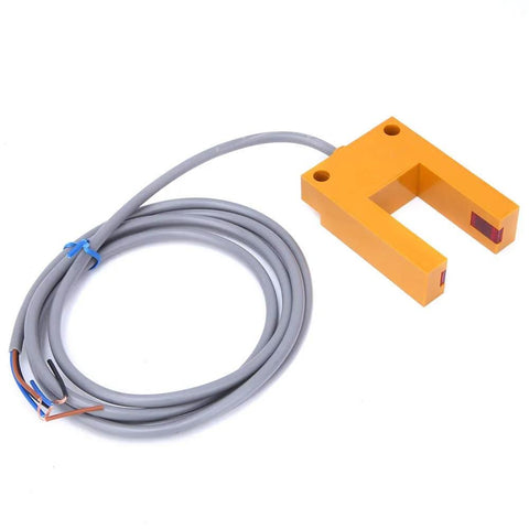 DC 10 To 30V Photoelectric Sensor Switch NPN 3 Wire U Shaped Photocell Sensor, 30mm Detection Distance, ABS Housing, Industrial Use