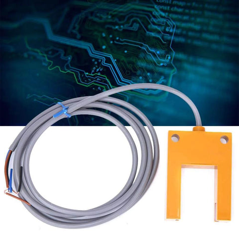 DC 10 To 30V Photoelectric Sensor Switch NPN 3 Wire U Shaped Photocell Sensor in ABS Housing with 30mm Detection