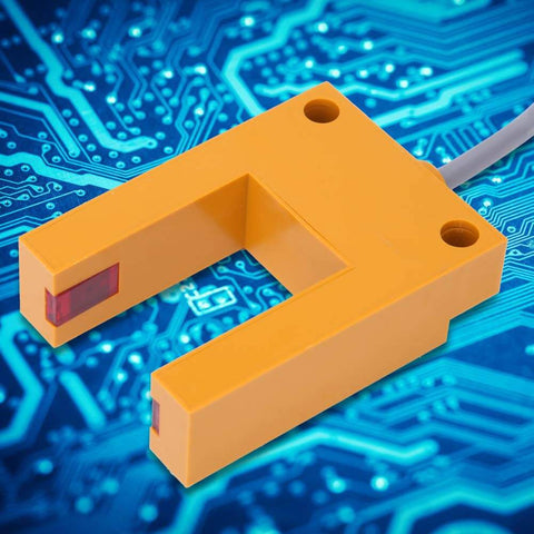 DC 10 To 30V Photoelectric Sensor Switch NPN 3 Wire U Shaped Photocell Sensor on circuit board