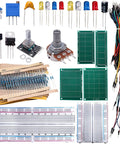 2016-Piece Electronics Component Kit Assortment for DIY Hands On Prototyping and Learning with various components shown