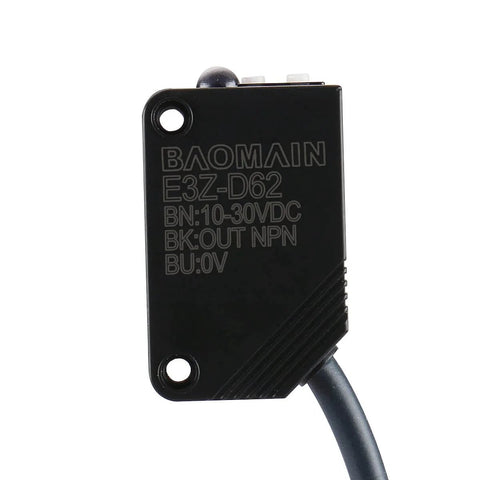 Diffuse Reflection Photoelectric Sensor Switch E3Z-D62 NPN Output For Industrial Automation, front view