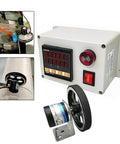 Digital Meter Counter With Rotary Encoder For Wheel Roll Length Measurement 0 To 999999 Pro Grade Accuracy Dual Relay Outputs