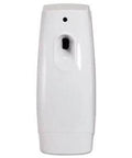 Metered aerosol deodorent dispenser by Sam, white.