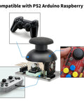Six Pack Dual Axis Joystick Module For DIY Projects With Analog X And Y Outputs And Digital Z Output compatible with controllers and boards.
