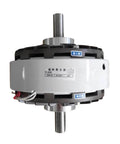 Front view of 50Nm Dual Axle Magnetic Particle Clutch and Magnetic Powder Brakes for High Torque Auto Control Systems.