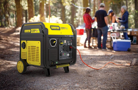 11,000 Watt Electric Start Dual Fuel Portable Inverter Generator With Quiet Technology And CO Shield for outdoor use