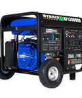 XP13000EH Dual Fuel Portable Generator with 13,000 Watts, electric start, black metal frame, gas or propane fuel options