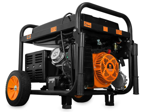 Dual Fuel Portable Generator With Electric Start And Wheel Kit, 11,000-Watt Gasoline Peak Power Or 9,500-Watt Propane Peak