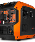 Front view of 6800-Watt Dual Fuel RV-Ready Inverter Generator with Electric Start, Fuel Shut Off, CO Watchdog, 224cc Engine