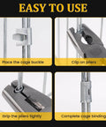 1800Pcs Wire Cage Clips With Pliers for Bird Quail Rabbit Chicken Hog Cages, step-by-step installation demonstration