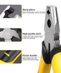 Close-up of sharp pliers with high-quality steel and plastic handle for 1800Pcs Wire Cage Clips With Pliers set.