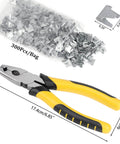 1800Pcs Wire Cage Clips With Pliers For Bird Quail Rabbit Chicken Hog Cages Durable J Clips And Hog Ring Pliers