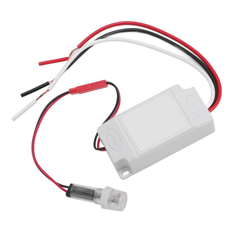 Auto Dusk To Dawn Photoelectric Sensor Light Switch 110V To 240V AC IP33 Outdoor Street Light Controller with three wires shown
