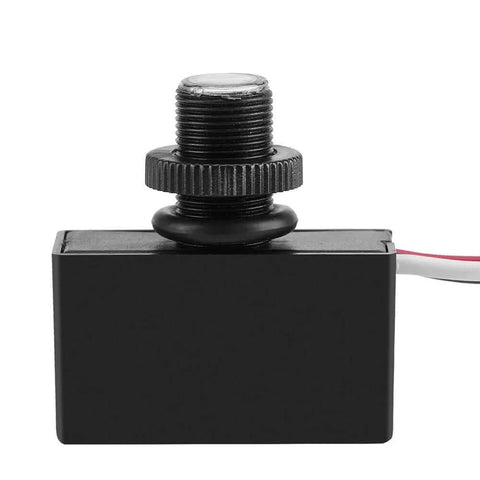 Front view of Dusk To Dawn Outdoor Light Sensor Switch, 120VAC 50 60Hz, for hands-free automatic lighting control in exterior fixtures.