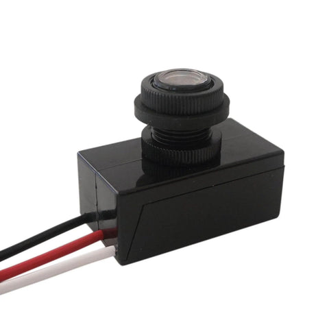 Dusk To Dawn Outdoor Light Switch Controller with Photoelectric Sensor, DC 8-50V 5A Automatic Photocell, hard wired