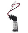 Dusk To Dawn Photoelectric Switch With Light Sensor for Outdoor Lighting, side view showing wiring and connectors.