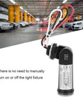 Dusk To Dawn Photoelectric Switch With Light Sensor For Outdoor Lighting Automatic On Off Control in a parking lot setting