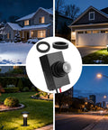 3-Pack Dusk To Dawn Outdoor Lighting Sensor, 100-277V Weatherproof Photocell Switch for Nighttime Garden and Street Lighting