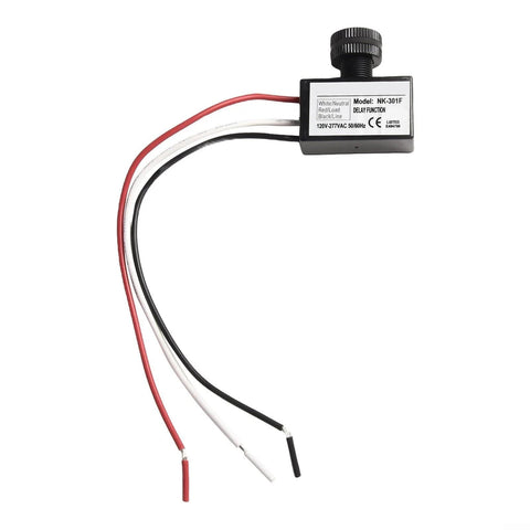 Dusk To Dawn Photocell Sensor Light Switch For Outdoor Lighting, Waterproof IP65, AC 120-277V with wiring harness.