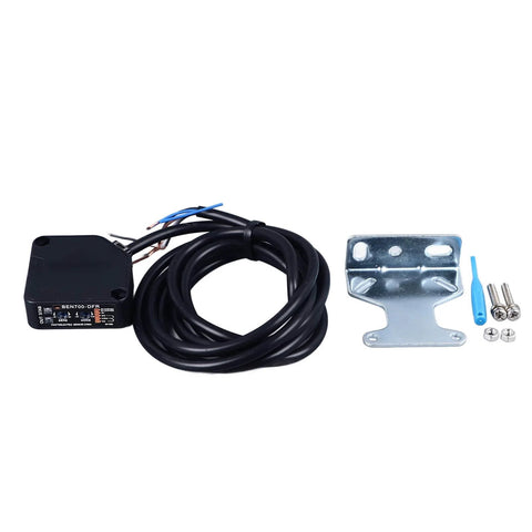 Dusk To Dawn Photoelectric Beam Sensor With Diffuse Infrared Proximity Switch, includes wiring, mounting bracket, and screws