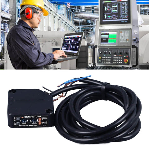 Dusk To Dawn Photoelectric Beam Sensor With Diffuse Infrared Proximity Switch for industrial automation, coiled cable shown