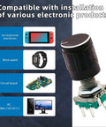 10 Pack 7 Pin 20mm EC11 Rotary Encoder With Code Switch featured with compatible devices including PC, watch, and circuit board.