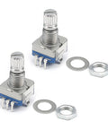 10 Pack EC11 Rotary Encoder 360 Degree Code Switch With 7 Pins 15mm Shaft 5V DC 20 Pulse Per Revolution Smooth Spin