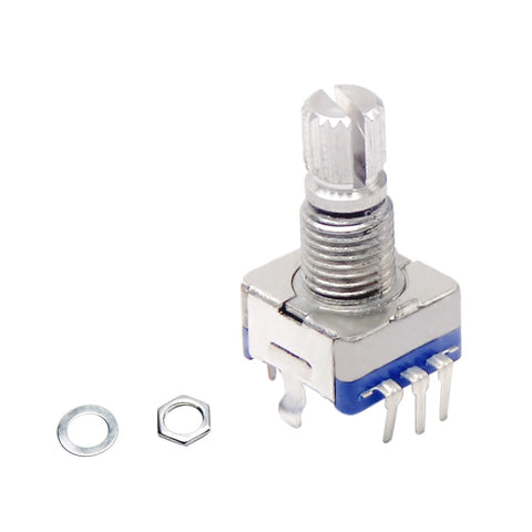 10 Pack EC11 Rotary Encoder 360 Degree Code Switch With 7 Pins 15mm Shaft 5V DC 20 Pulse Per Revolution for DIY projects
