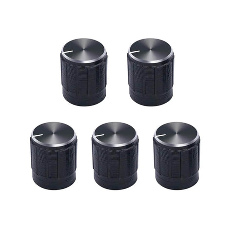 Five Pack Rotary Encoder Switch Push Button EC11 360 Degree Rotation With 5 Pins And 20 Detents Digital Potentiometer Module Knob Cap
