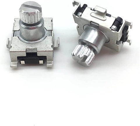 Two Pack EC11 Rotary Encoder With 30 Position Code Switch And Push Button SMD Type 5 Pin 9.5mm Plum Shaft