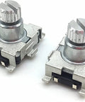 Two Pack EC11 Rotary Encoder With 30 Position Code Switch And Push Button SMD Type 5 Pin 9.5mm Plum Shaft Ideal For DIY Electronics Projects