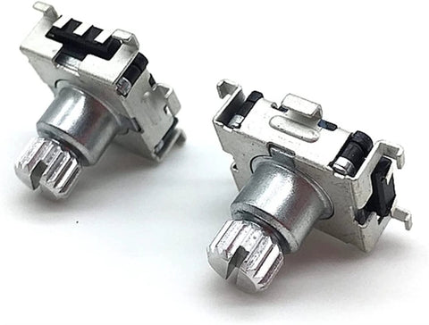 Two Pack EC11 Rotary Encoder With 30 Position Code Switch And Push Button SMD Type 5 Pin 9.5mm Plum Shaft for DIY Projects