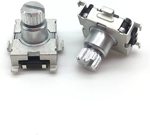 Two Pack EC11 Rotary Encoder With 30 Position Code Switch And Push Button SMD Type 5 Pin 9.5mm Plum Shaft