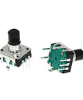 Five Pack 360 Degree Rotary Encoder Kit With EC12 RE12 Style 24 Position Encoder 5 Pin Push Button Switch 12.5mm Handle