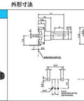 Five Pack EC12 Rotary Encoder With Switch 360 Degree Audio Encoder 24 Position 3 Pin No Push Button 20mm Shaft Length diagram