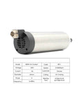 Beefy ER11 Spindle Motor For CNC Mills And Routers, 110V And 220V Dual Power, 800W, Air Cooled, Four Ball Bearings, 65mm Diameter