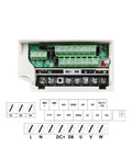 Frequency drive for ER25 Square Air Cooled Spindle Kit 220V 2.2kW with wiring diagram visible