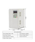 ER25 CNC Spindle Motor With Ceramic Bearings, 3.7 kW VFD Inverter for 380V shown with dimensions and tech parameters